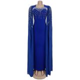 Women's Elegant Chic Beaded Fashionable Evening Dress