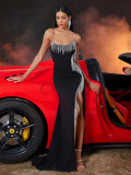 Women's Elegant Luxury Slim Bridesmaid Cocktail Formal Evening Dress