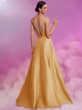 Women's Elegant Sexy Strapless Formal Bridesmaid Cocktail Evening Dress