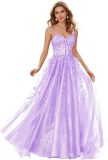 Women ball dress lace applique evening dress（Processing time need 3-6 days）