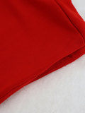 Women's Sexy Belt High Waist Bell Bottom Pants V-Neck Sleeveless Top Two Piece Set