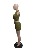 Women Casual Sleeveless Top and ShortsTwo Piece Set