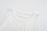 Women Summer Letter Printed Crop Top Vest
