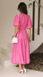 Women Casual Trendy Summer V Neck Dress