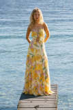 Women Holidays Print Sexy Ruffle Strap Dress