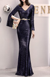 Women Formal Party Elegant Sexy Sequin Fishtail Evening Dress