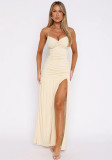 Women Slit Holidays Maxi Dress