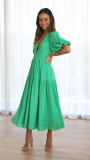Women Casual Trendy Summer V Neck Dress