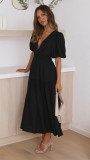 Women Casual Trendy Summer V Neck Dress