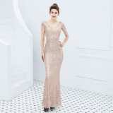 Women Formal Party Elegant Sequin Evening Dress