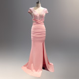 Women Formal Party Fishtail Evening Dress