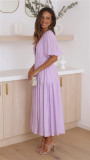Women Casual Trendy Summer V Neck Dress