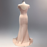 Women Formal Party Fishtail Evening Dress