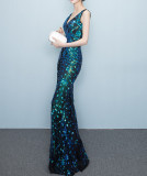 Women Summer Fishtail Formal Party Evening Dress