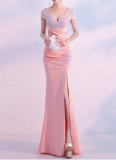 Women Formal Party Fishtail Evening Dress