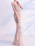 Women Summer Fishtail Formal Party Evening Dress
