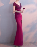 Women Formal Party Fishtail Evening Dress