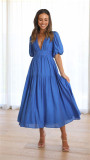 Women Casual Trendy Summer V Neck Dress