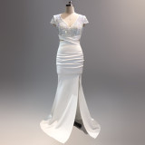 Women Formal Party Fishtail Evening Dress