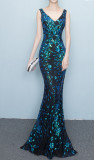 Women Summer Fishtail Formal Party Evening Dress