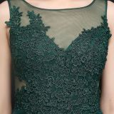 Women Lace Rhinestone Fishtail Evening Dress