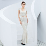Women Formal Party Elegant Sequin Evening Dress