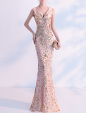 Women Summer Fishtail Formal Party Evening Dress