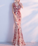 Women Summer Fishtail Formal Party Evening Dress