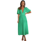 Women Casual Trendy Summer V Neck Dress