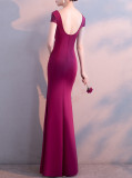 Women Formal Party Fishtail Evening Dress