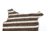 Women Summer Sexy Slash Shoulder Striped Top and Shorts Two Piece Set