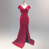 Women Formal Party Fishtail Evening Dress