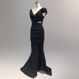 Women Formal Party Fishtail Evening Dress