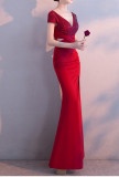 Women Formal Party Fishtail Evening Dress