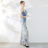 Women Summer Fishtail Formal Party Evening Dress
