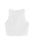 Women Summer Letter Printed Crop Top Vest