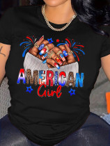Women short sleeve printed T-shirt