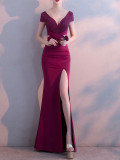Women Formal Party Fishtail Evening Dress