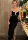 Chic V Neck Midi Strap Women’s Slim Dress