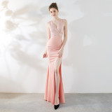 Elegant Sexy Long Fishtail Evening Dress for Women Formal Party Gown