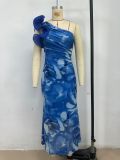 Summer Slim Sleeveless Floral Sexy Dress