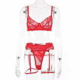 Christmas Valentine’s Lace See Through Sexy Lingerie Set
