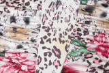 Summer Halter Neck Low Back Printed Dress Fashion Women’s Gown