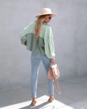Autumn Winter Waffle Patchwork Casual Fashion Jacket