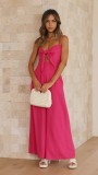 Women casual lace strap jumpsuit