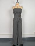 Women Sexy Ribbed Top and Pants Ribbed Two-Piece Set
