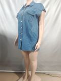 Women Casual Denim sleeveless jacket