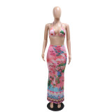 Women Printed Bikini Swimwear (without Headband)