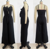 Women casual lace strap jumpsuit