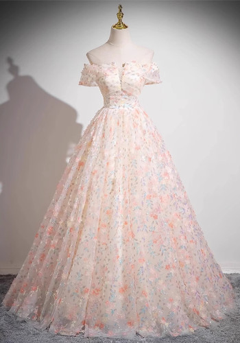 Women Off Shoulder tutu evening dress